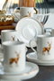 Hermia Geyik 12 Juego de tazas de café Multicolor